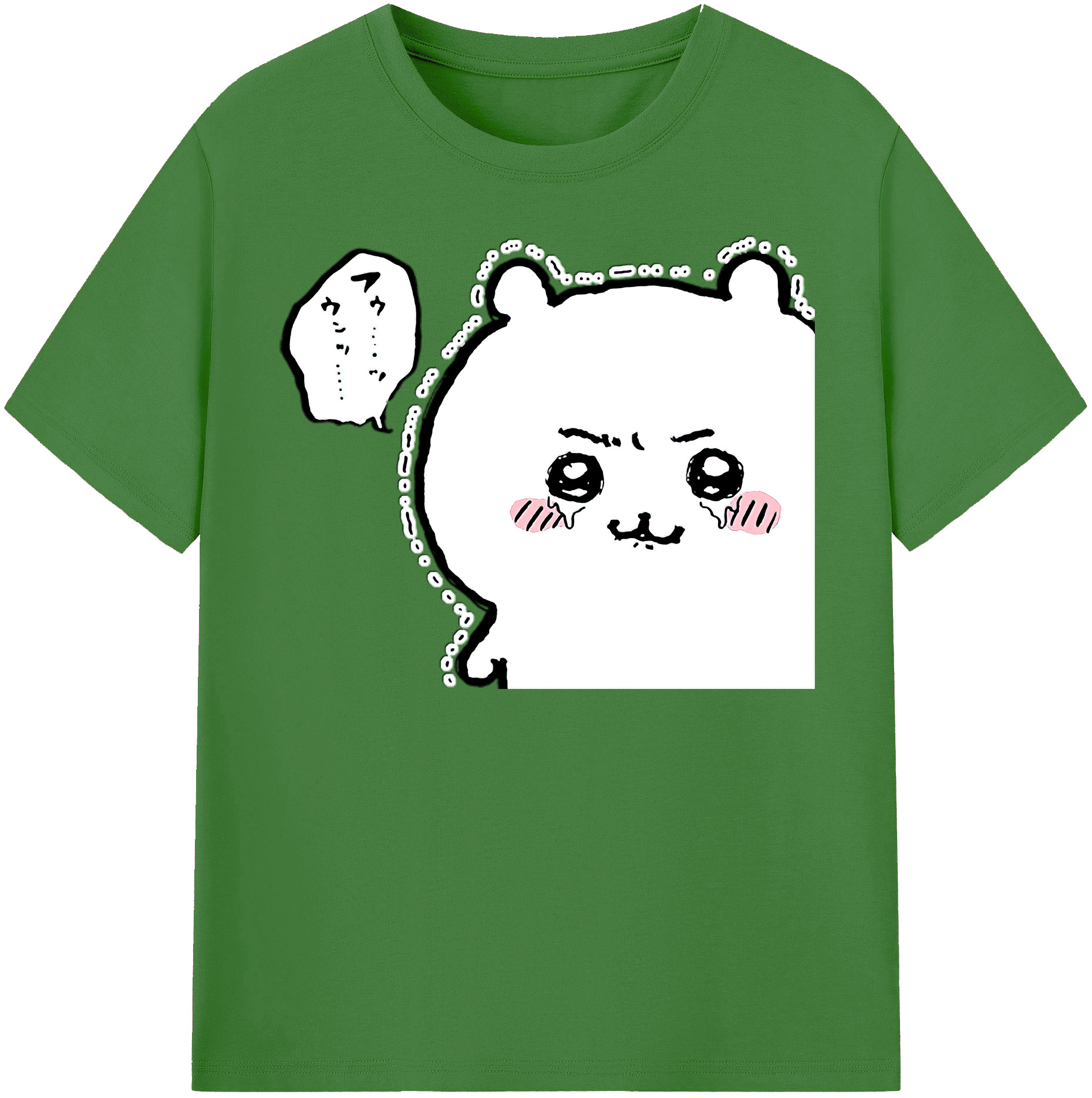 （画像用） ちいかわ ちいかわ Chii-kawa chiikawa レディースカジュアルプリントTシャツ（綿100％）